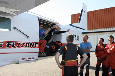 Embarquement Skydive FlyZone